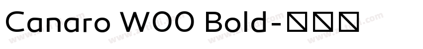 Canaro W00 Bold字体转换